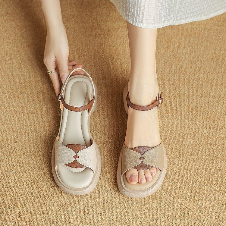 Chunky Heel Platform Open Toe Women's Sandals