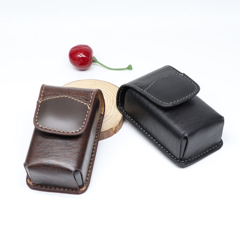 Men's Leather Case Portable Compact Good-looking