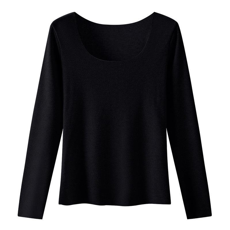 Fashionable Women's Crew-neck Base Layer Top