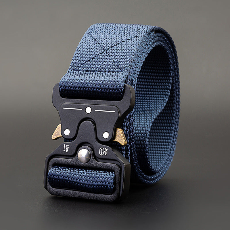 Men's Outdoor Nylon Elastic Buckle Belt Work Clothes Belt