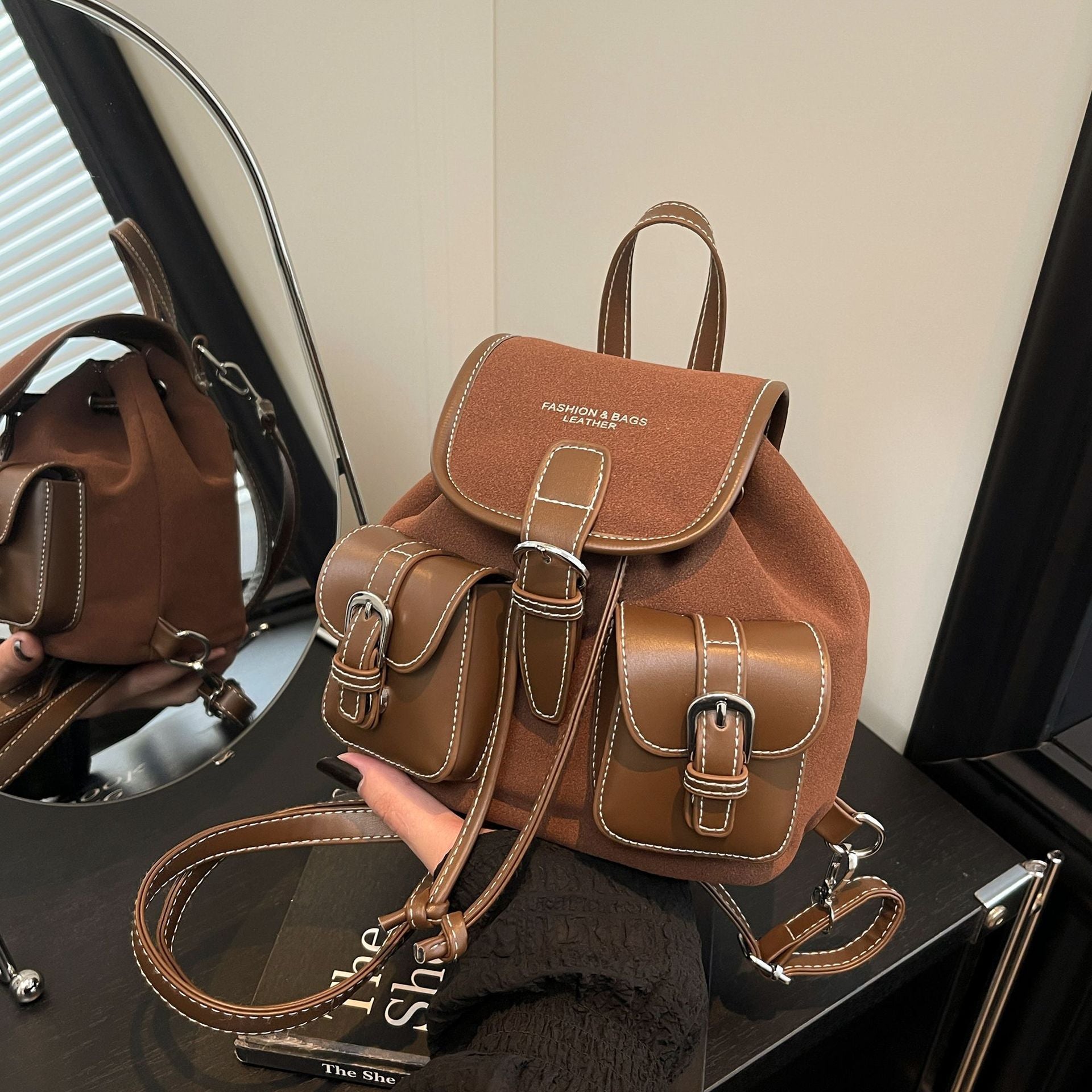 Fashionable All-match Niche Backpack Daily Commuter Bag