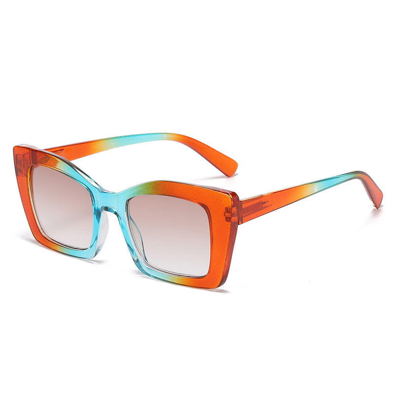 Large Frame Progressive Color Female HD Presbyopic Glasses For The Elderly Plain