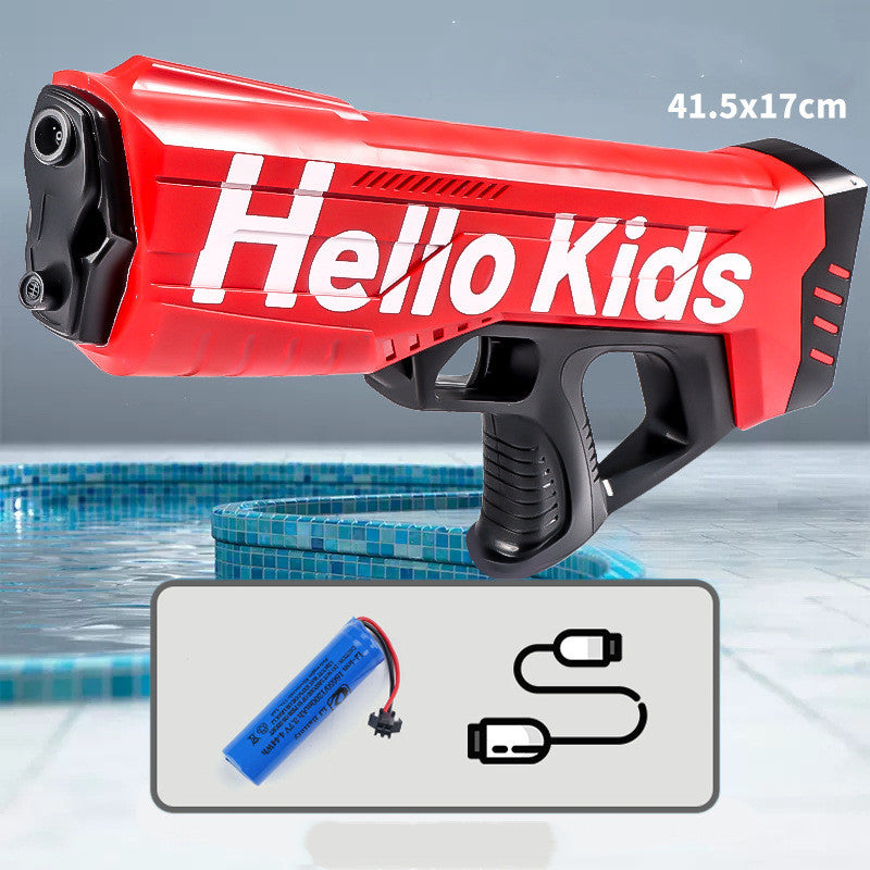 Children's Electric Continuous Hair Gun Toy One-click Water Absorption Can Be Launched