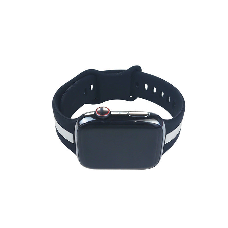 Two-tone Striped Strap Contrast Color Sports