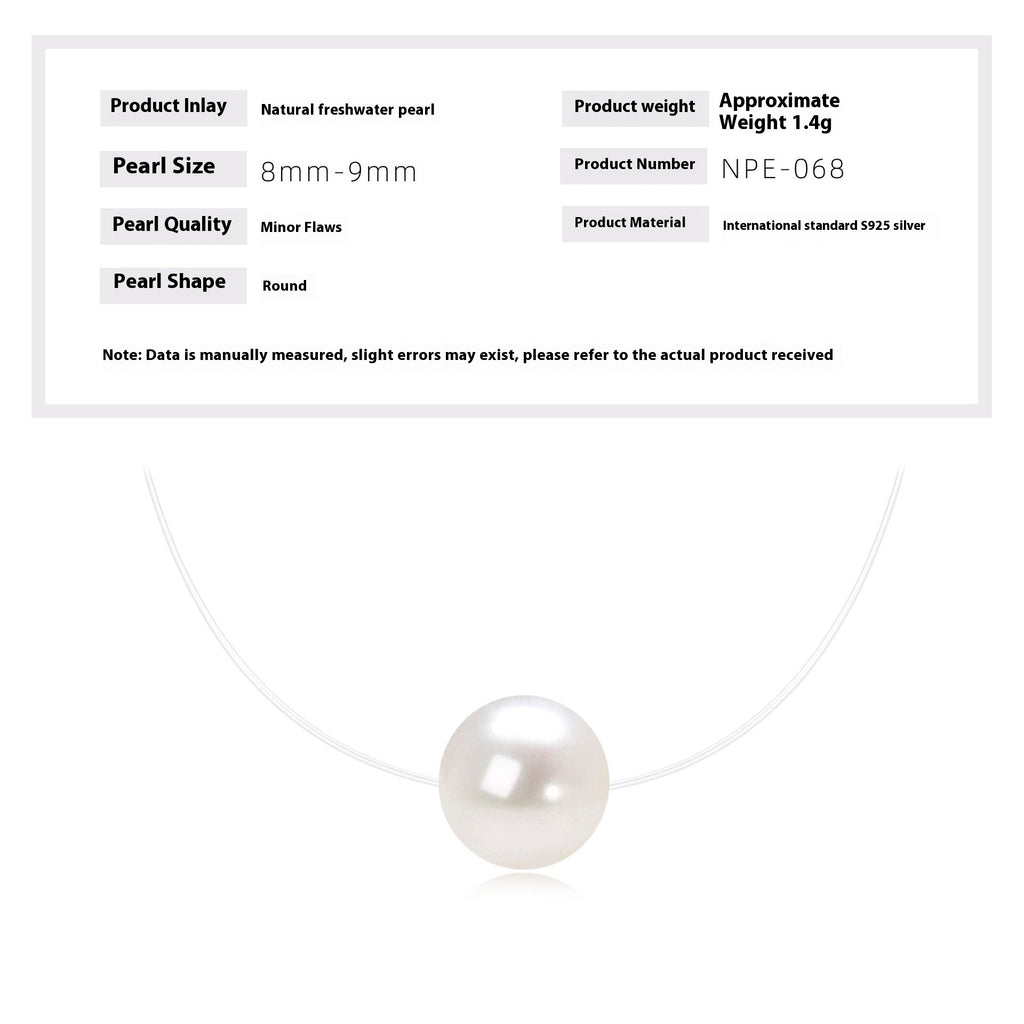 Natural Freshwater Pearl Clavicle Necklace Woman Fish Tears