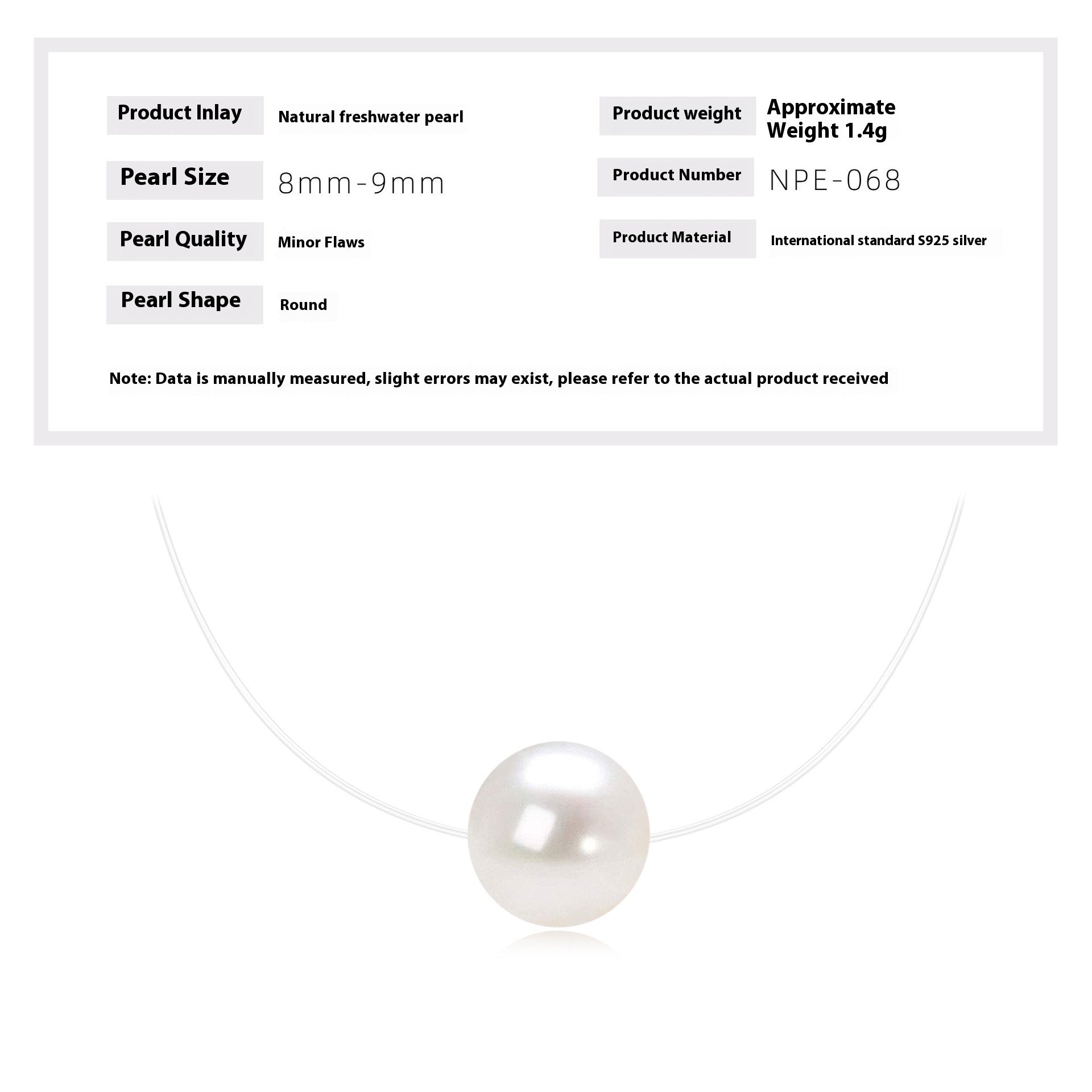 Natural Freshwater Pearl Clavicle Necklace Woman Fish Tears