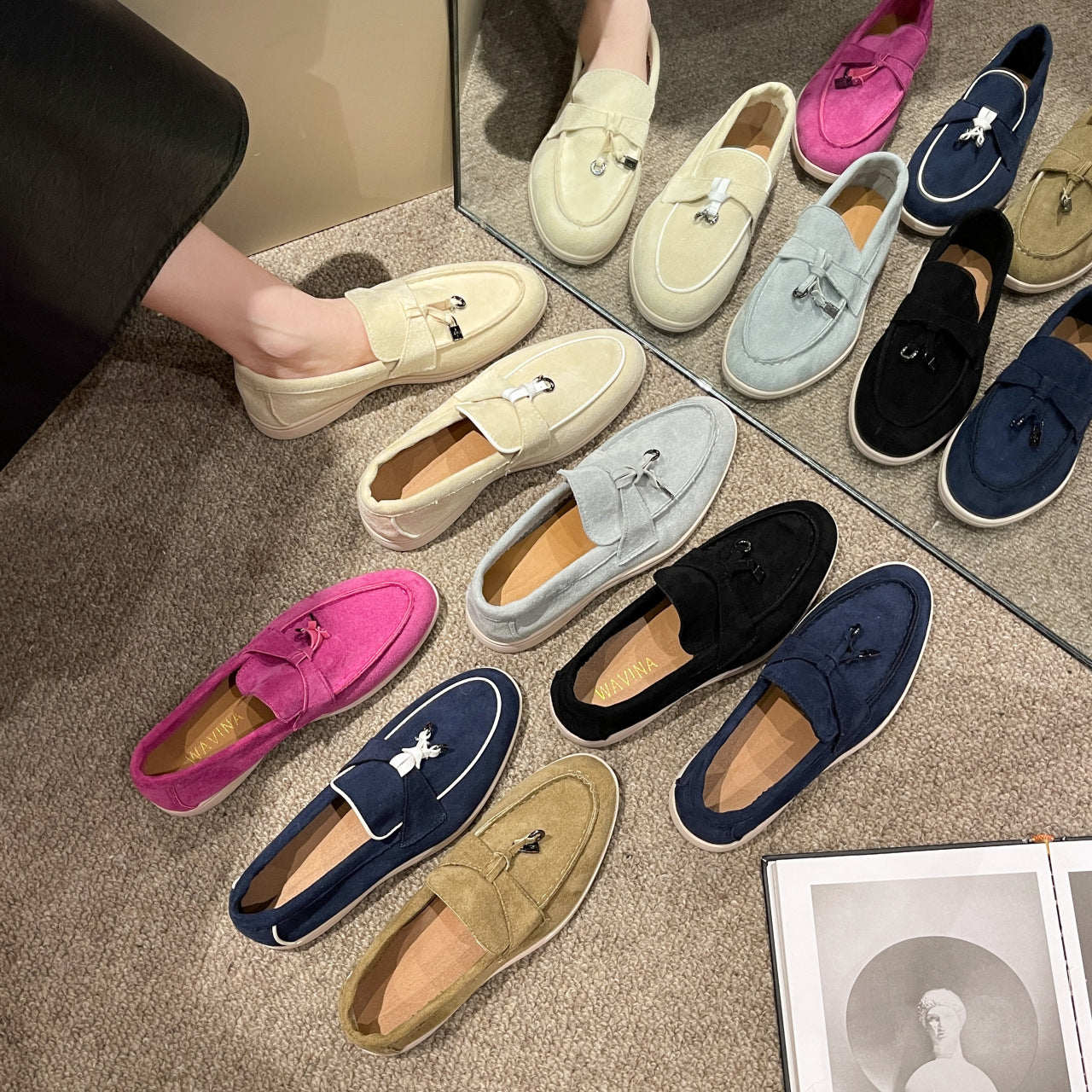 Plus Size Soft Bottom Slip-on European And American Leisure Round Toe Flat Shoes