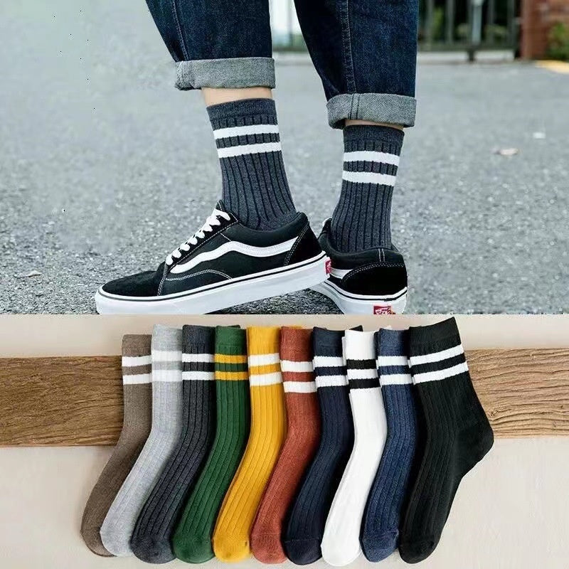Men's Mid-calf Autumn And Winter Sweat Absorbing And Deodorant Socks