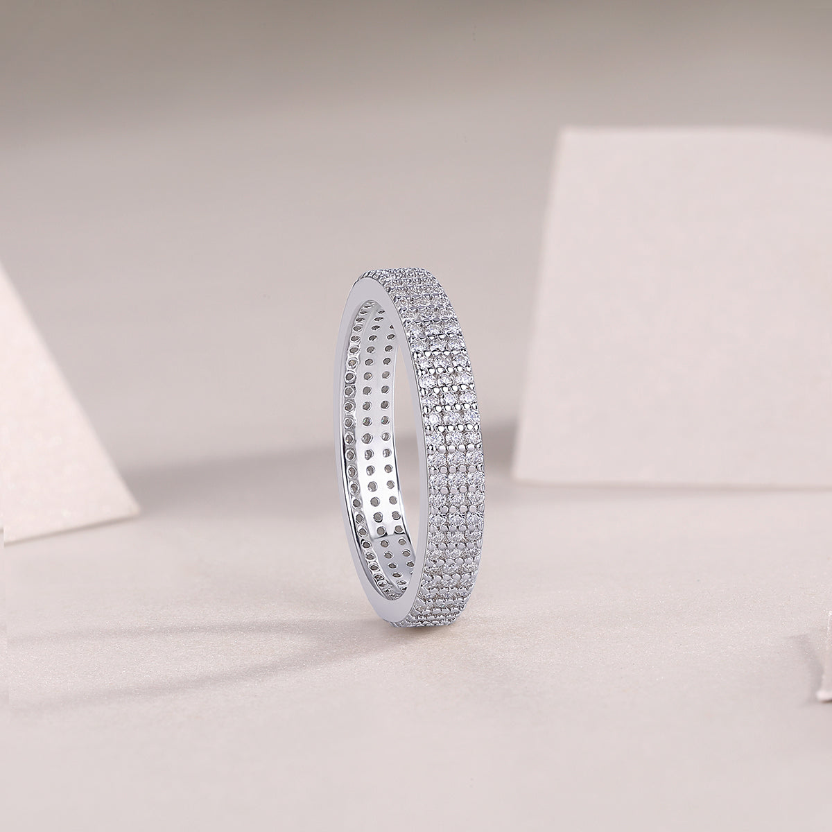 1Light Up The Moments - A Fashionable Jewelry Ring Set With Moissanite S925 Sterling Silver And Platinum-plated Diamond Prohibit TikTok sales