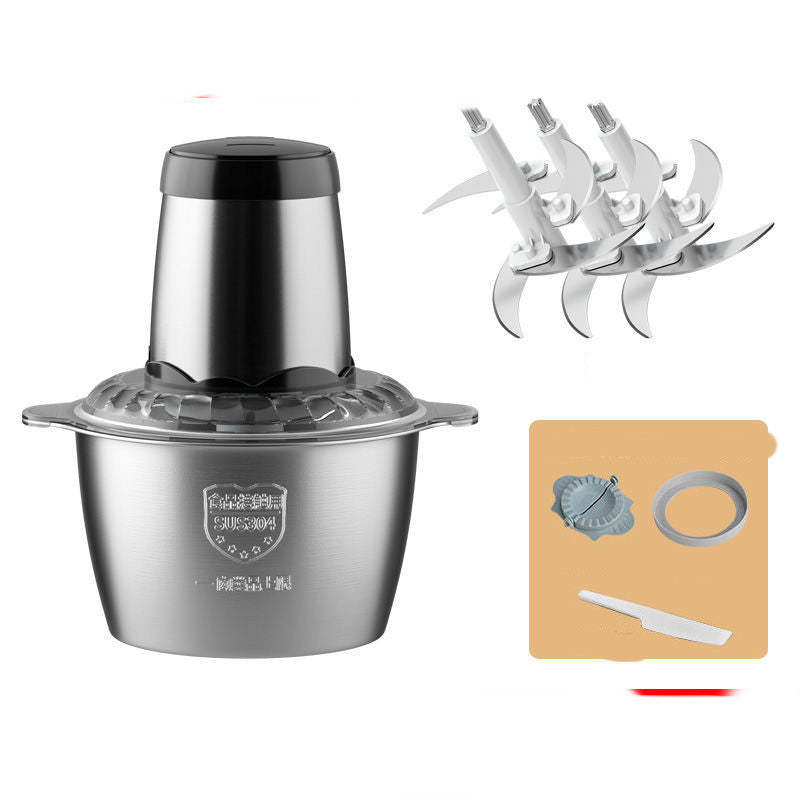 Meat Grinder Household Electric Multi-function Garlic Dumpling Meat Filling Small Meat Mincer Stirring Cooking Machine
