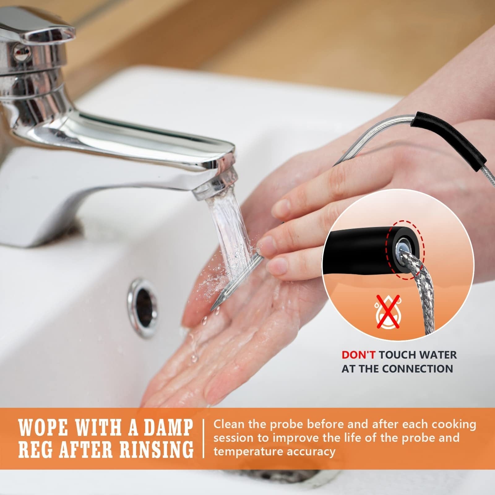 Portable Home Oven Meat Temperature Probe