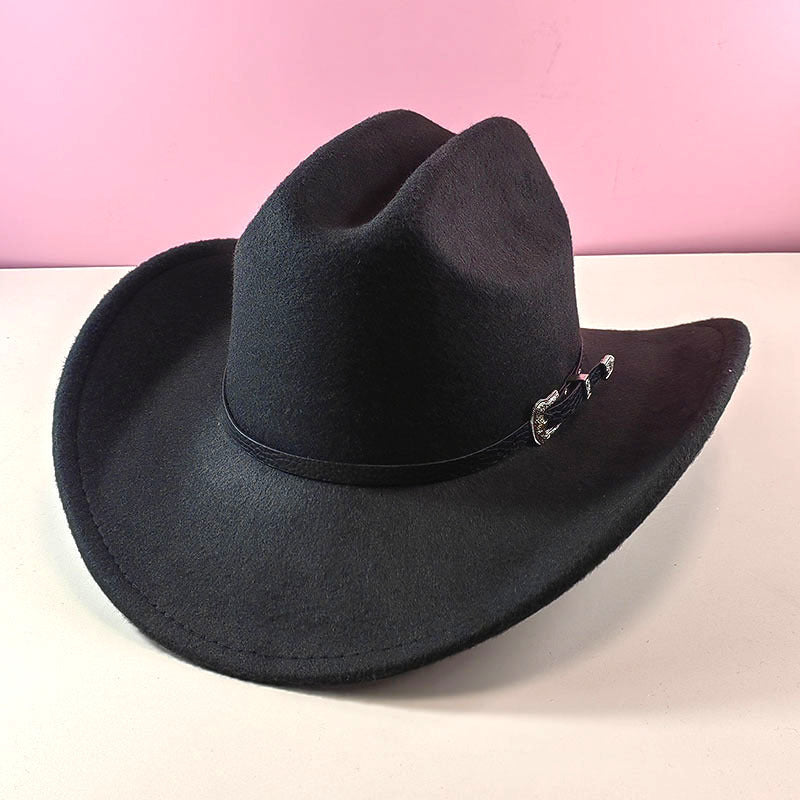 New One-word Top Big Brim Western Cowboy Hat