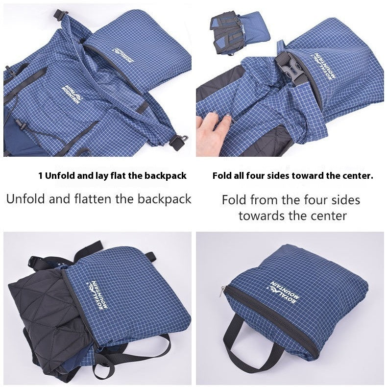 Outdoor Lightweight Curved Edge Foldable Storage 25L Backpack