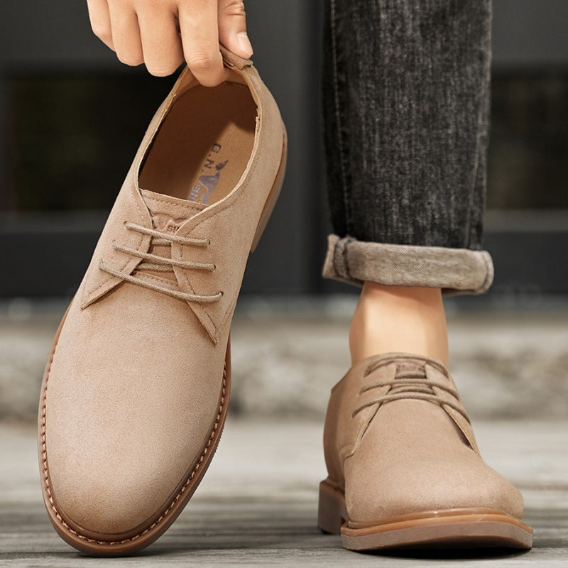 Autumn Retro British Martin Leather Shoes Men's Outdoor Work Shoes Suede