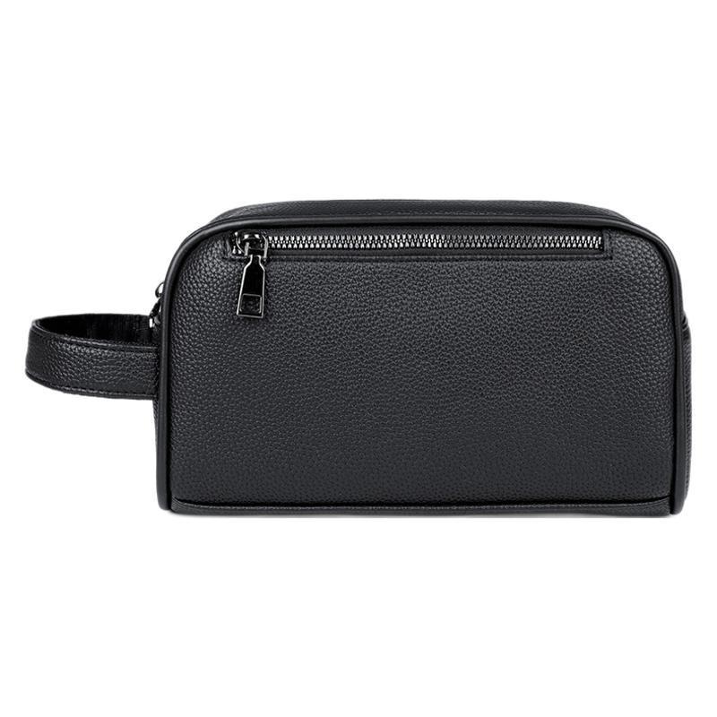 Men's Business Clutch Soft Leather Large Capacity Wear-resistant