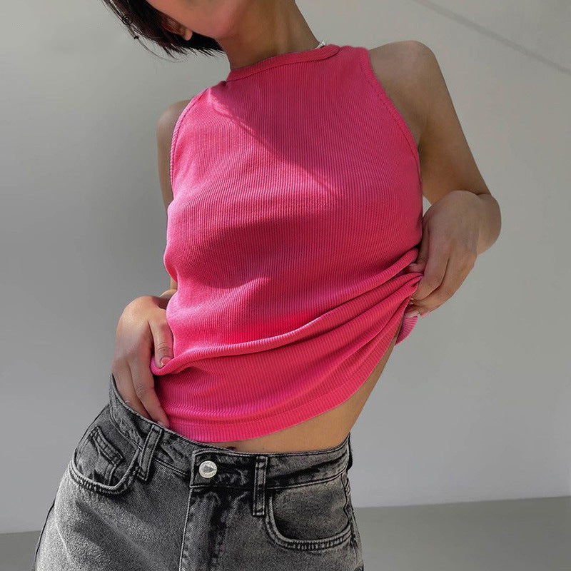 Summer Slim Fit Short Sexy Slim Fit Vest Tight