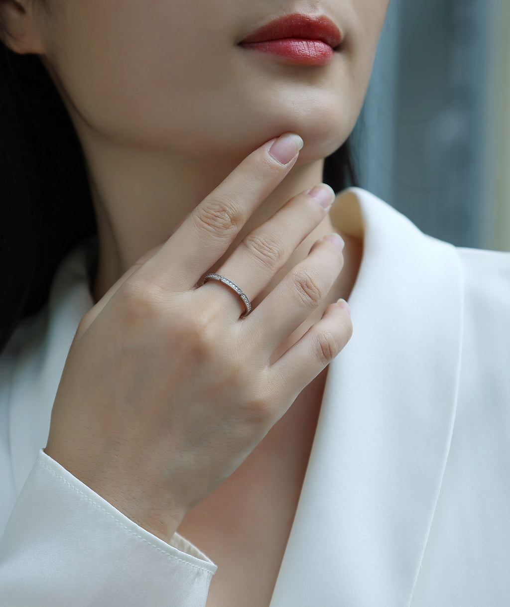 1Youth - A Fashionable And Luxurious Jewelry Accessory Set With Moissanite S925 Sterling Silver And Platinum-plated Diamond Prohibit TikTok sales