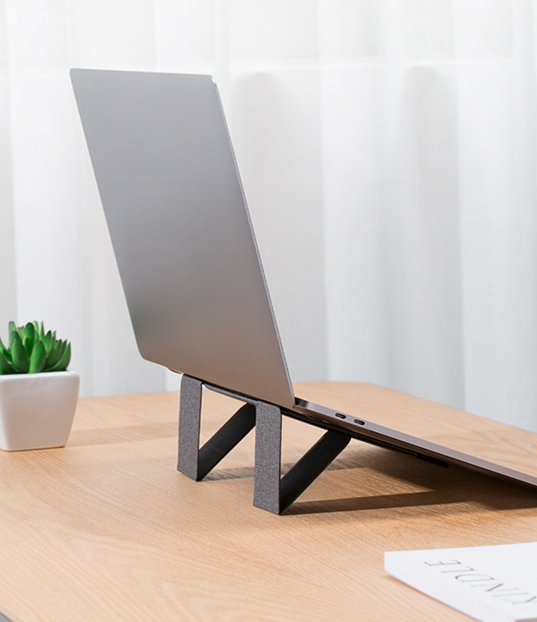 Lifting desktop folding notebook support