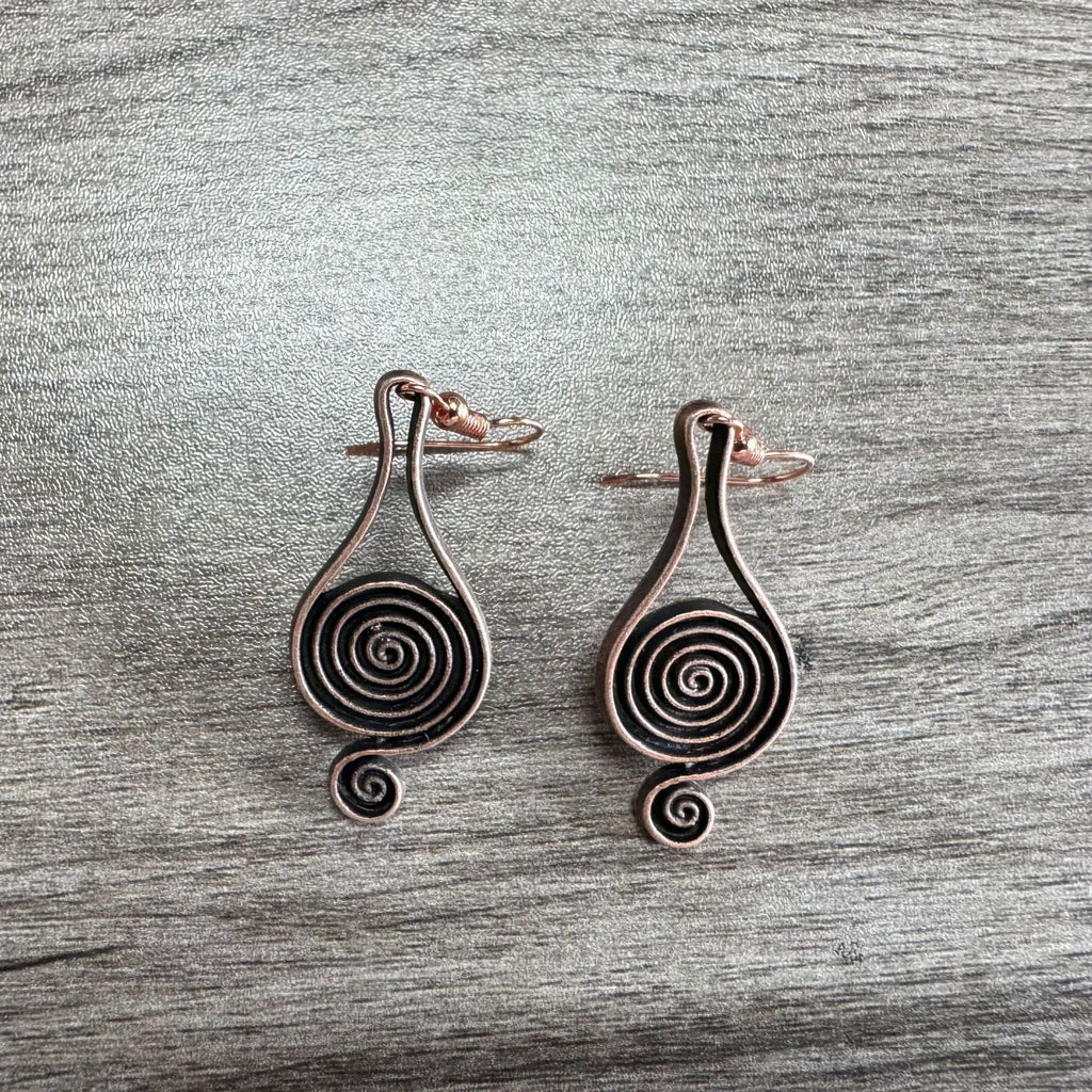 Retro Spiral Psychedelic Earrings For Women Fashion Personality Earrings