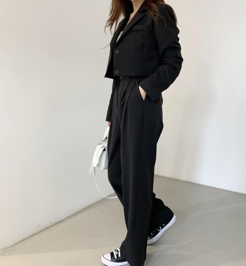 Small Business Suit Coat High Waist Straight Women's Casual Pants