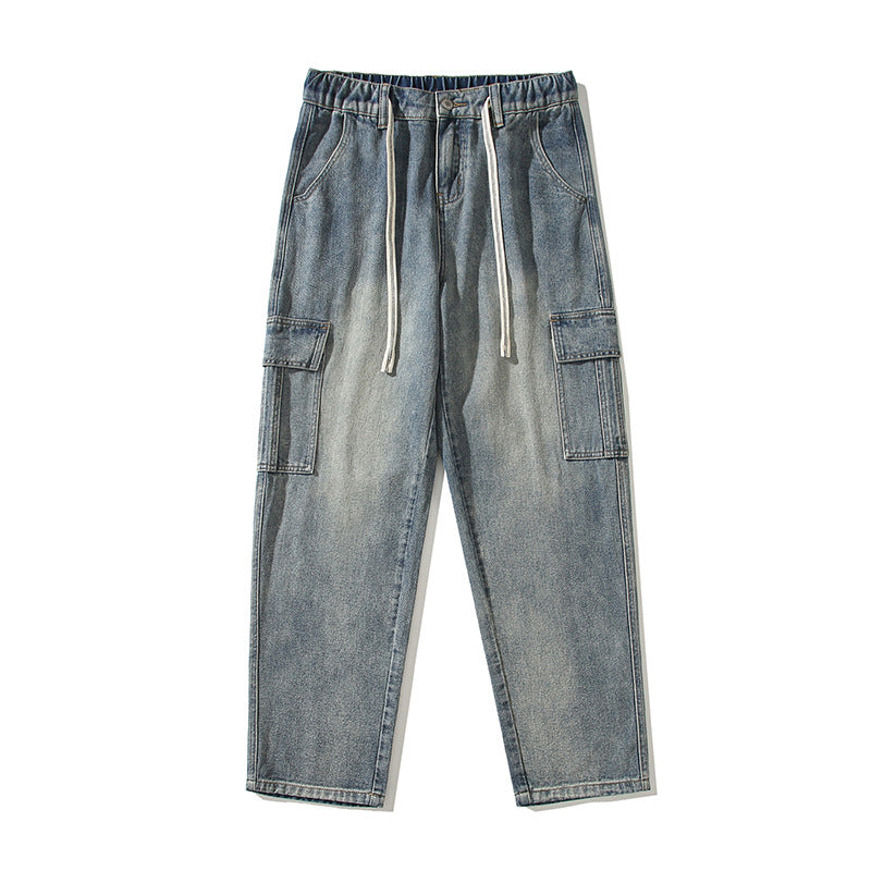 Fashion Men's Loose Straight Wide-leg Pants