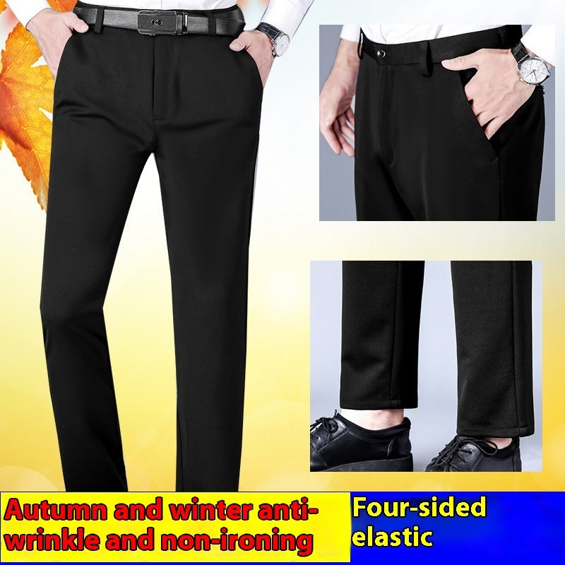Young And Middle-aged Men's Autumn And Winter New Stretch Casual Pants