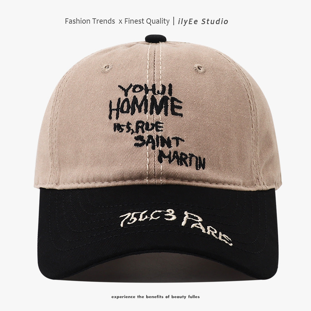 Big Head Circumference Peaked Cap Fashion Trendy Baseball Cap For Men