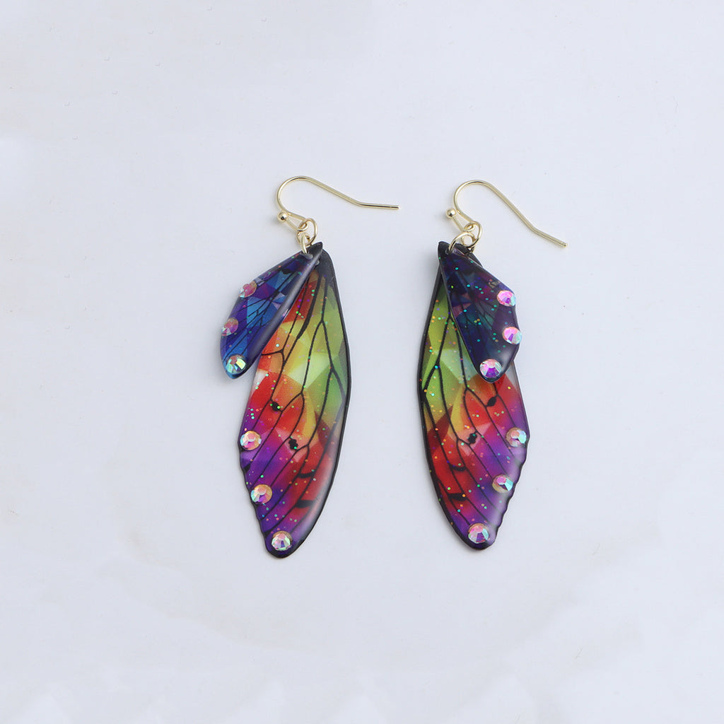 Misty Rain In Southern Personalized Design Simulation Cicada Wings Earrings