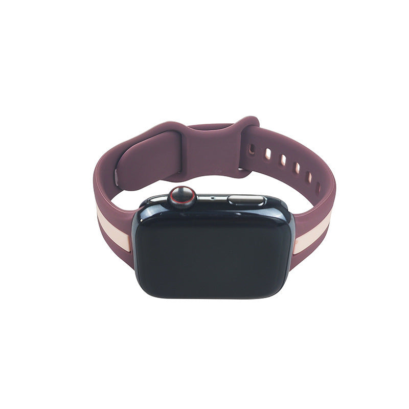 Two-tone Striped Strap Contrast Color Sports