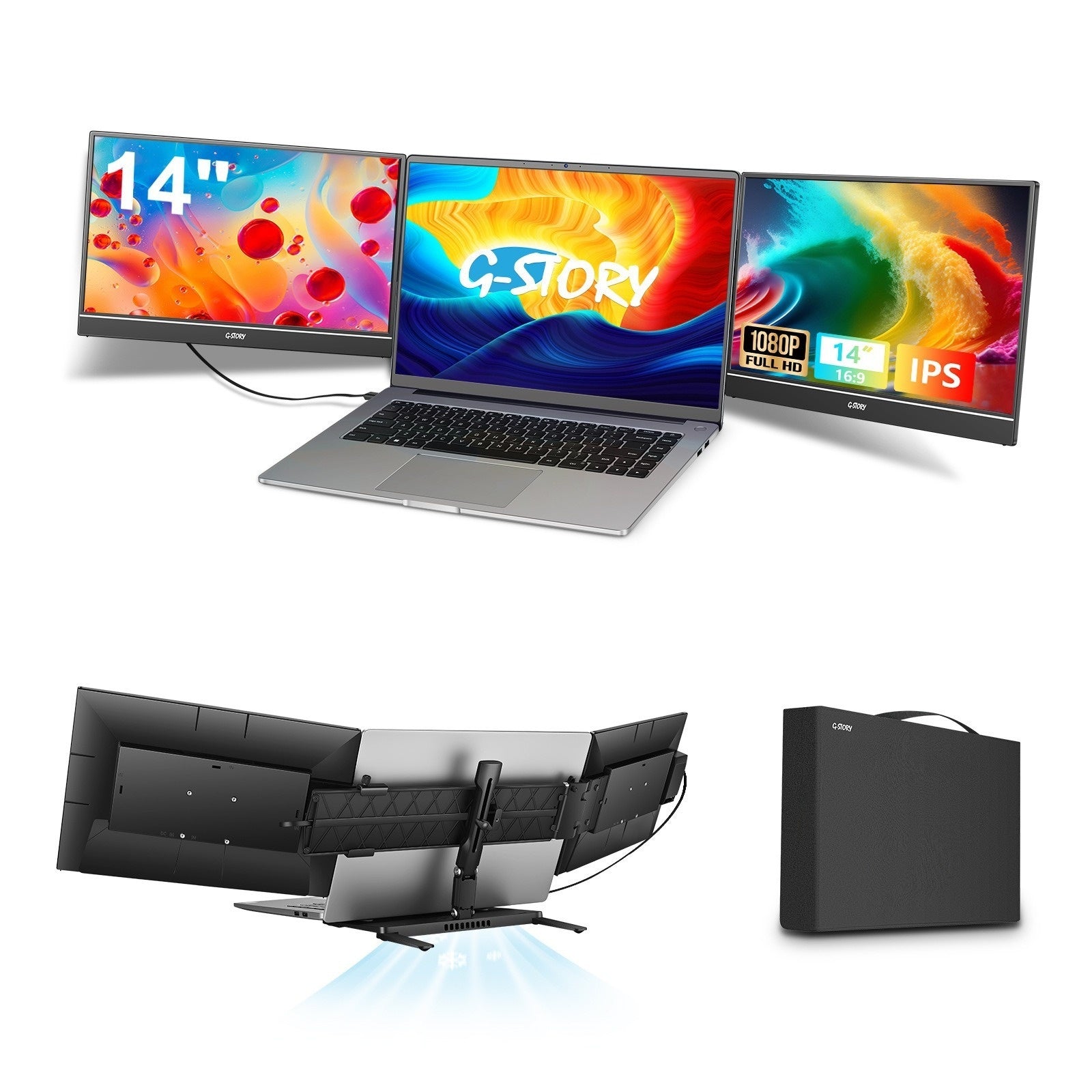 HD 14-inch Single-screen Dual-screen Office Display