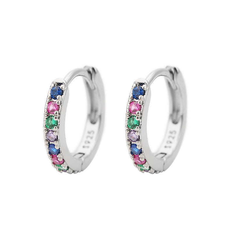 Diamond Mini Round Small Ear Ring Earrings