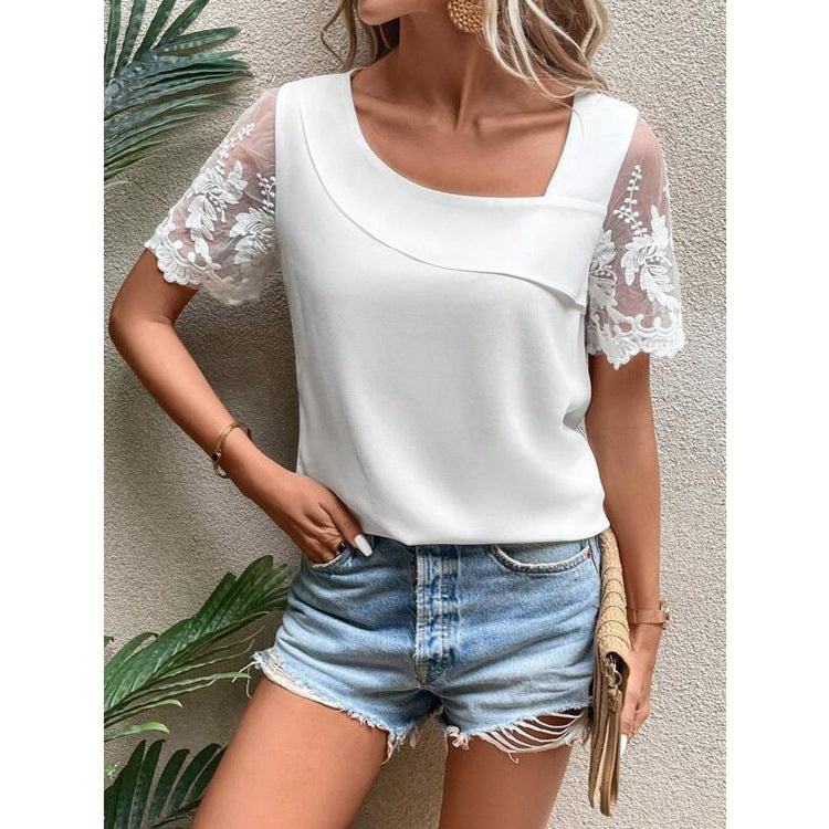 Short-sleeve T-shirt Women's Top Fresh And Sweet