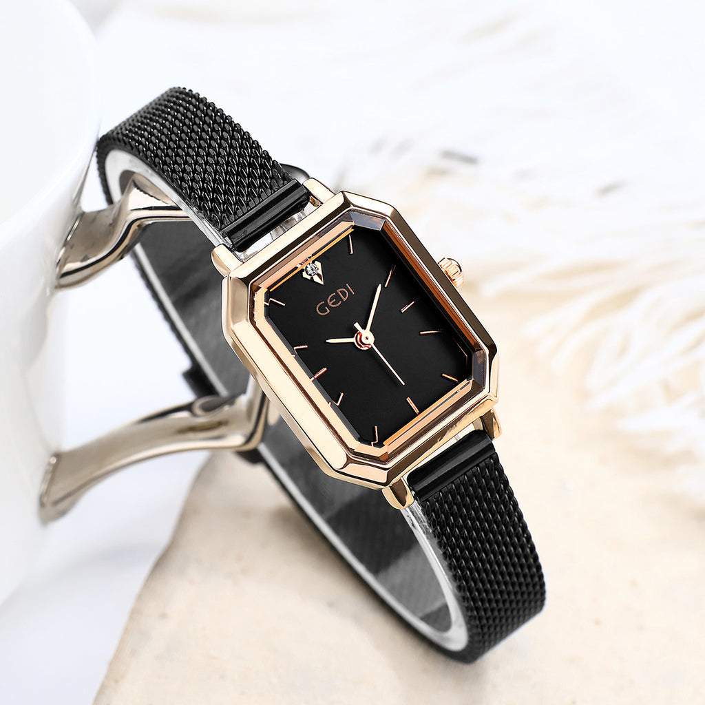 Simple All-match Casual Watch Women's Square Retro