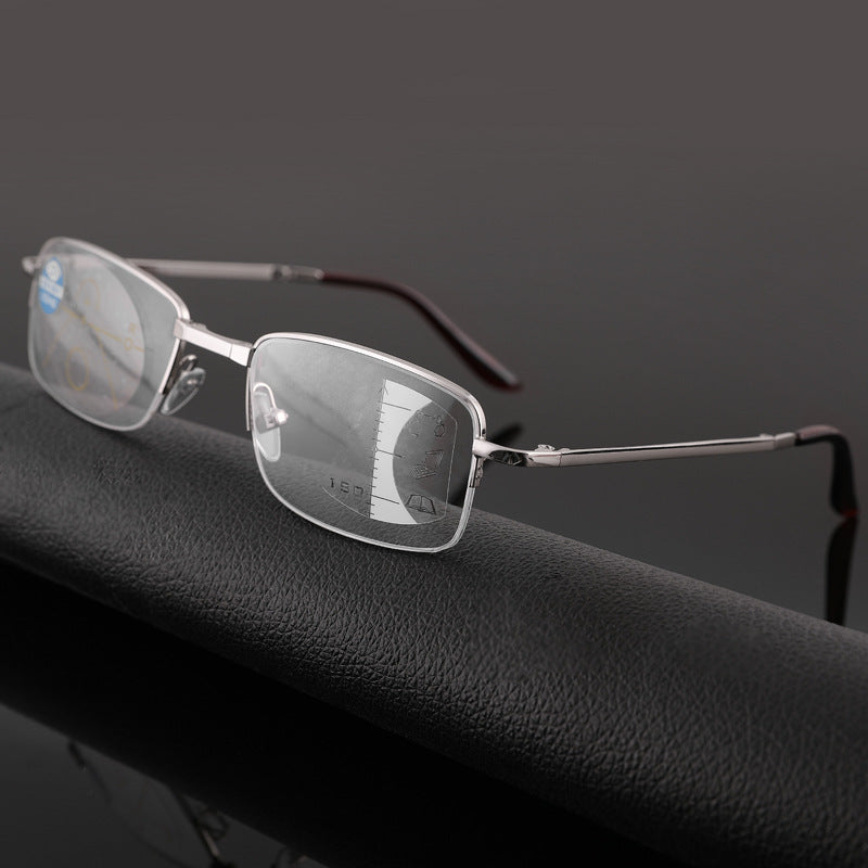Remote And Near Dual-purpose Reading Glasses Smart Zoom Anti-blue Light