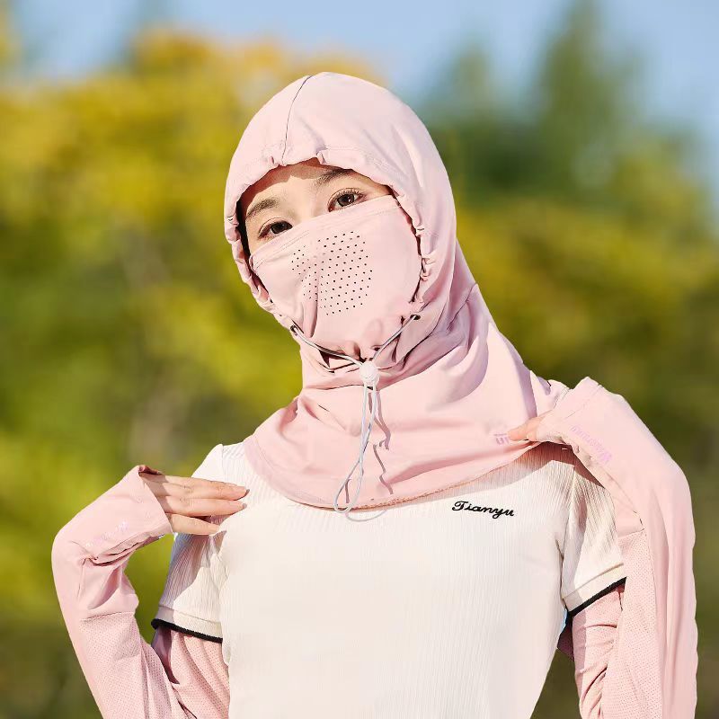 Sun Protection Ice Silk Hat Scarf Neck Mask