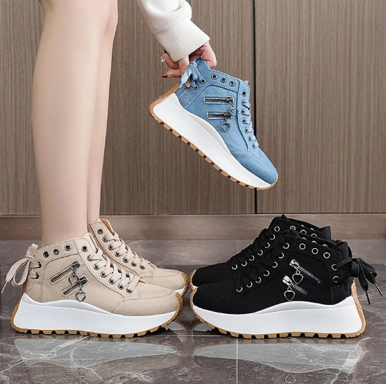 High-top Platform Female Fashion Casual Board Shoes