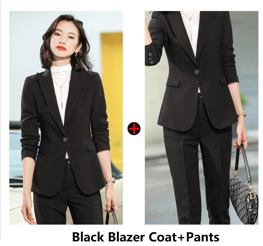 Xian Gao Professional Suit Fashion Temperament Goddess Fan