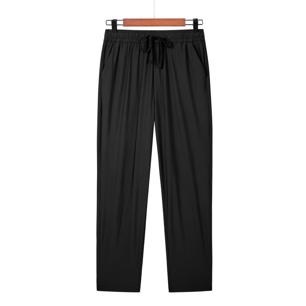 Summer Ice Silk Cool Long Pants Quick-drying Thin