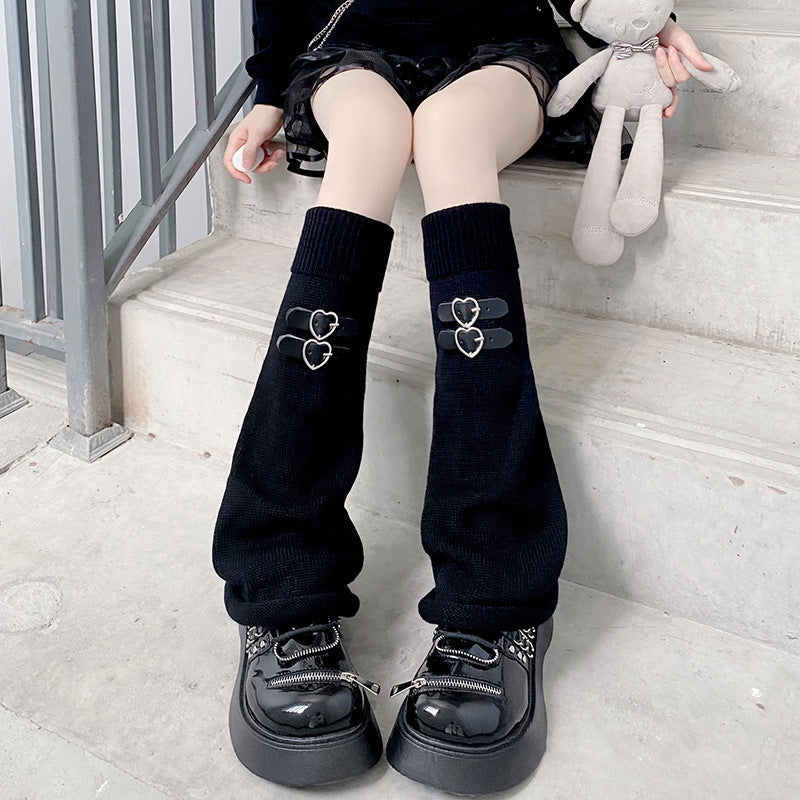 Ballet Style Mary Jane White Lace Bow Calf Socks