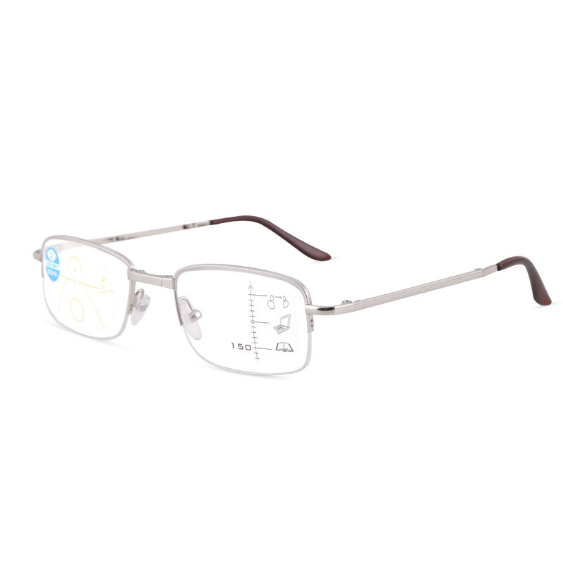 Remote And Near Dual-purpose Reading Glasses Smart Zoom Anti-blue Light