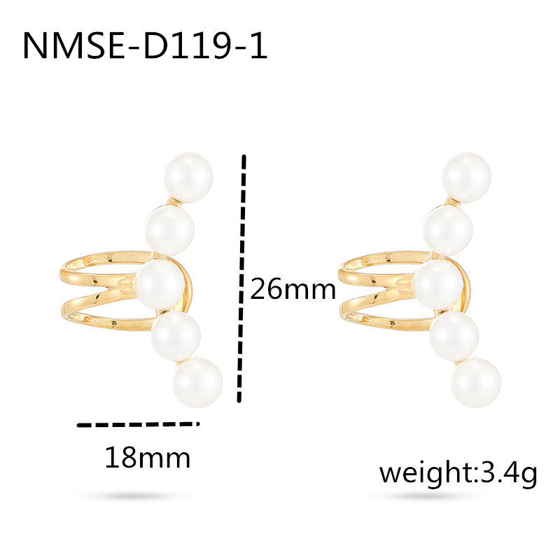 Pearl Titanium Steel Earrings Affordable Luxury All-match