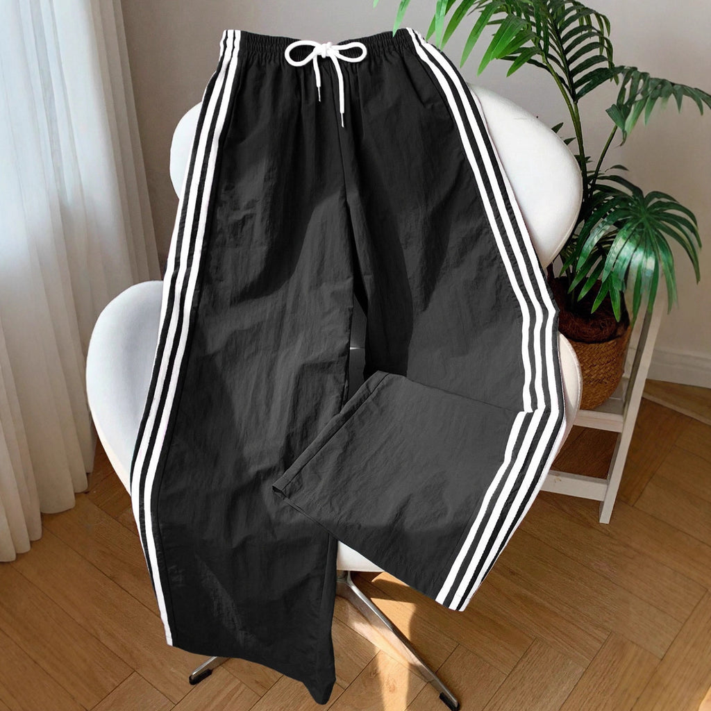 Side Pattern Elastic Waist Cross-border Casual Trousers