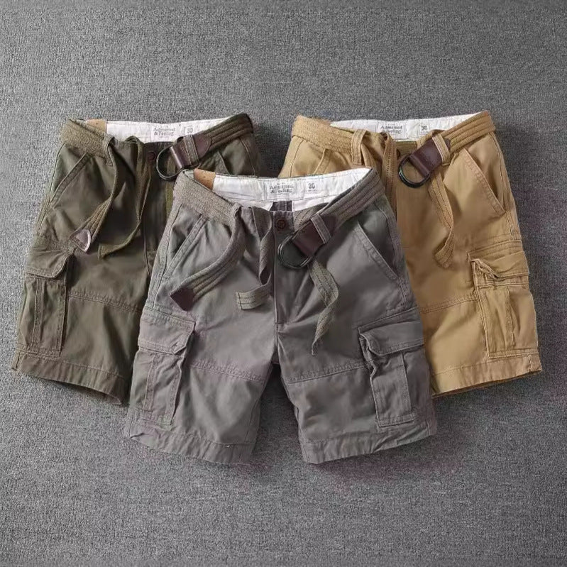 Retro Heavy Casual Overalls Pants