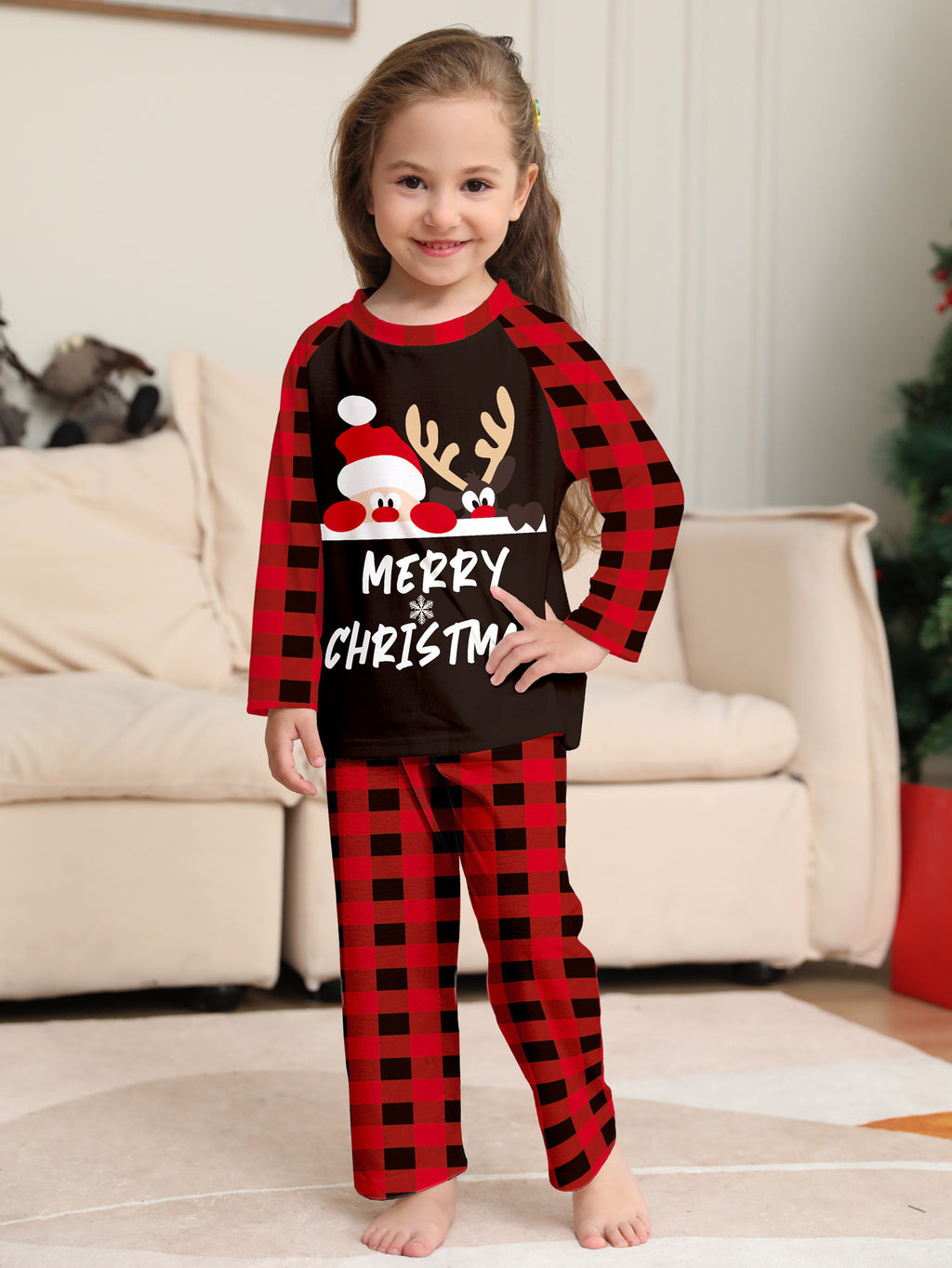 Cute Letters Printed Christmas Parent-child Suit