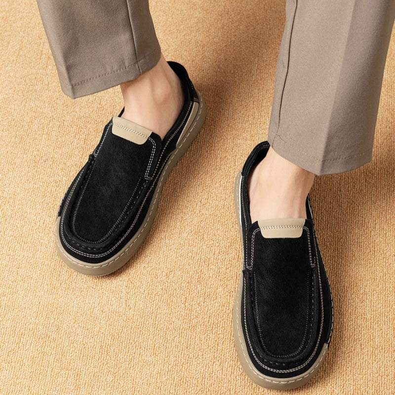 Men's One Pedal Autumn Fashion All-match Casual Leather Shoes