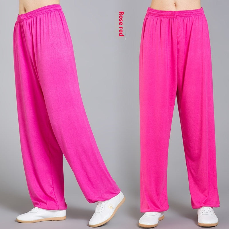 Martial Arts Performance Tai Chi Costume Modal Lantern Practice Pants