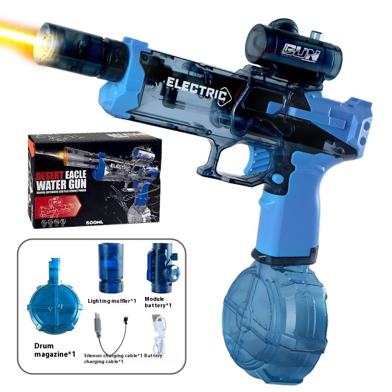 New Ice Mouse Ice Explosion Electric Water Gun Children's High-speed Continuous Hair Linkage Reloading Large Capacity Water Pistols Toy