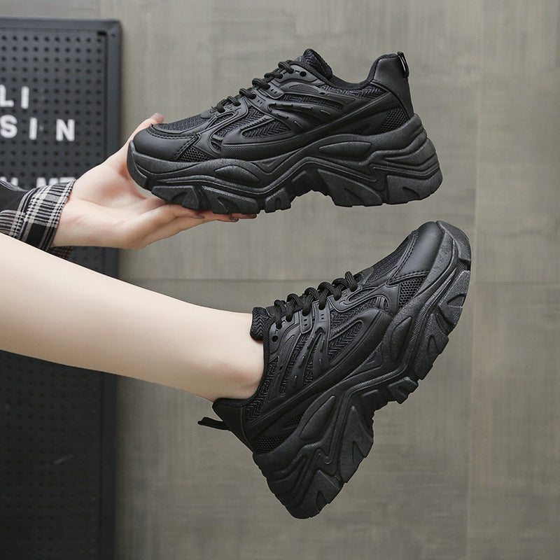 Women's Thick Bottom Breathable White Shoes