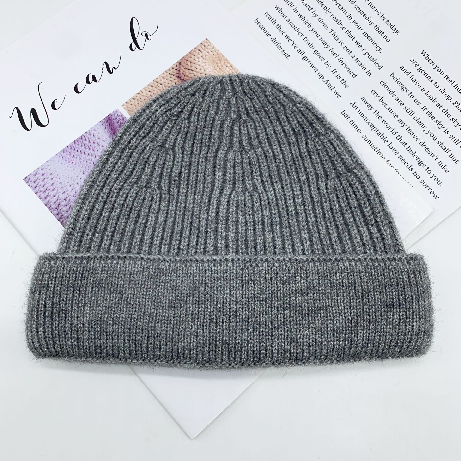 Women's Winter Personalized Big Head Circumference Warm Wool Hat