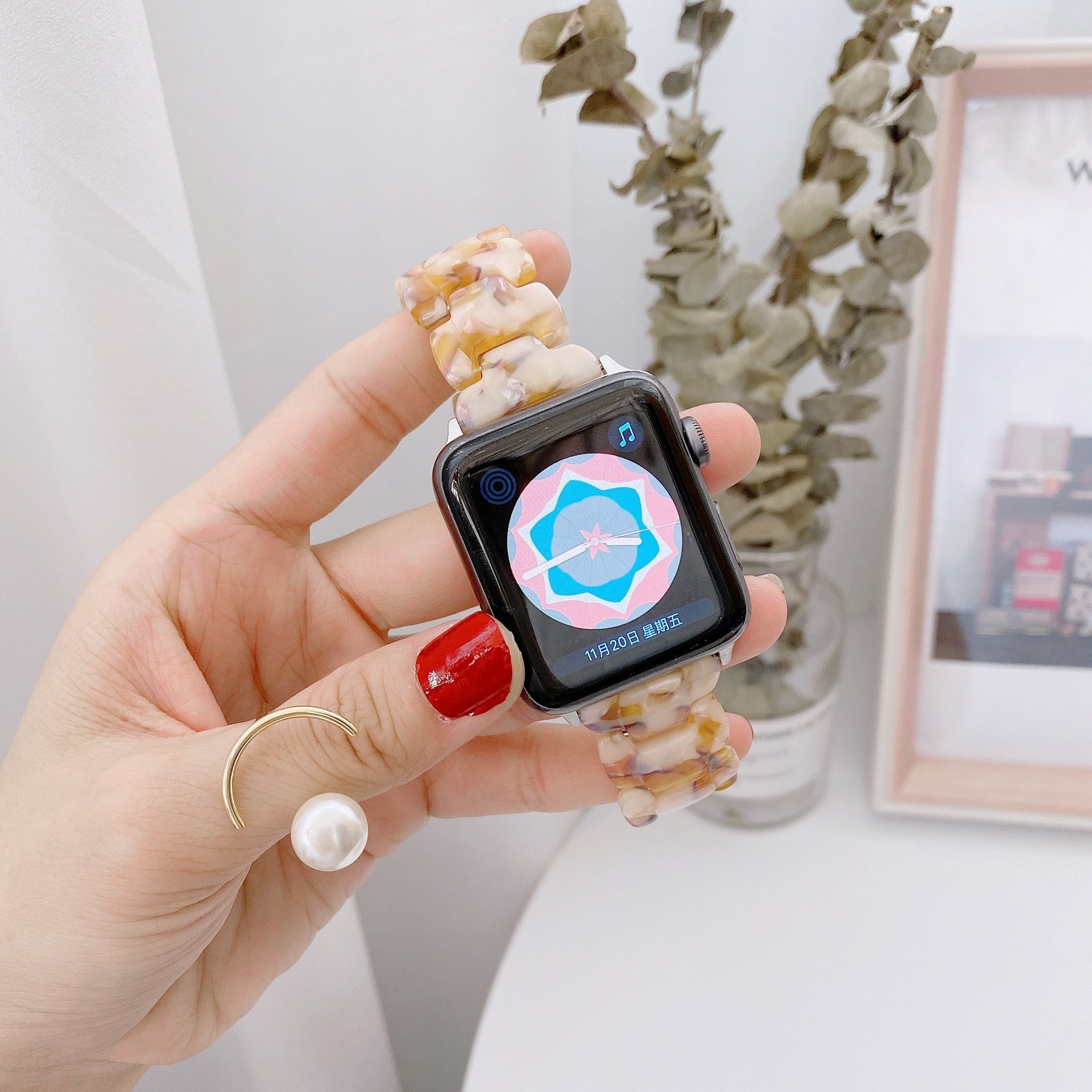 Smart Watch Oval Lightweight Resin Strap